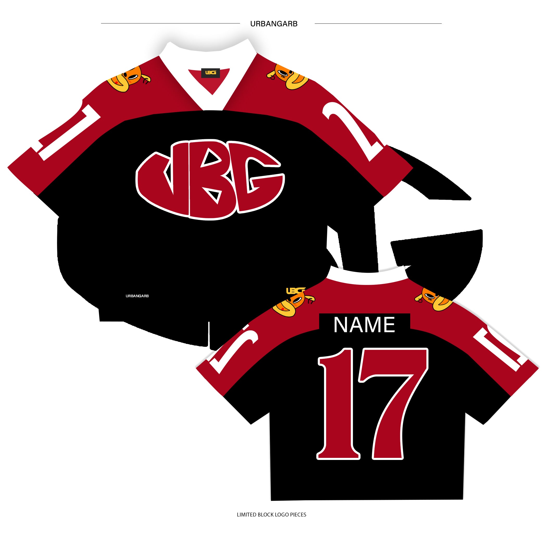 UBG block logo jersey