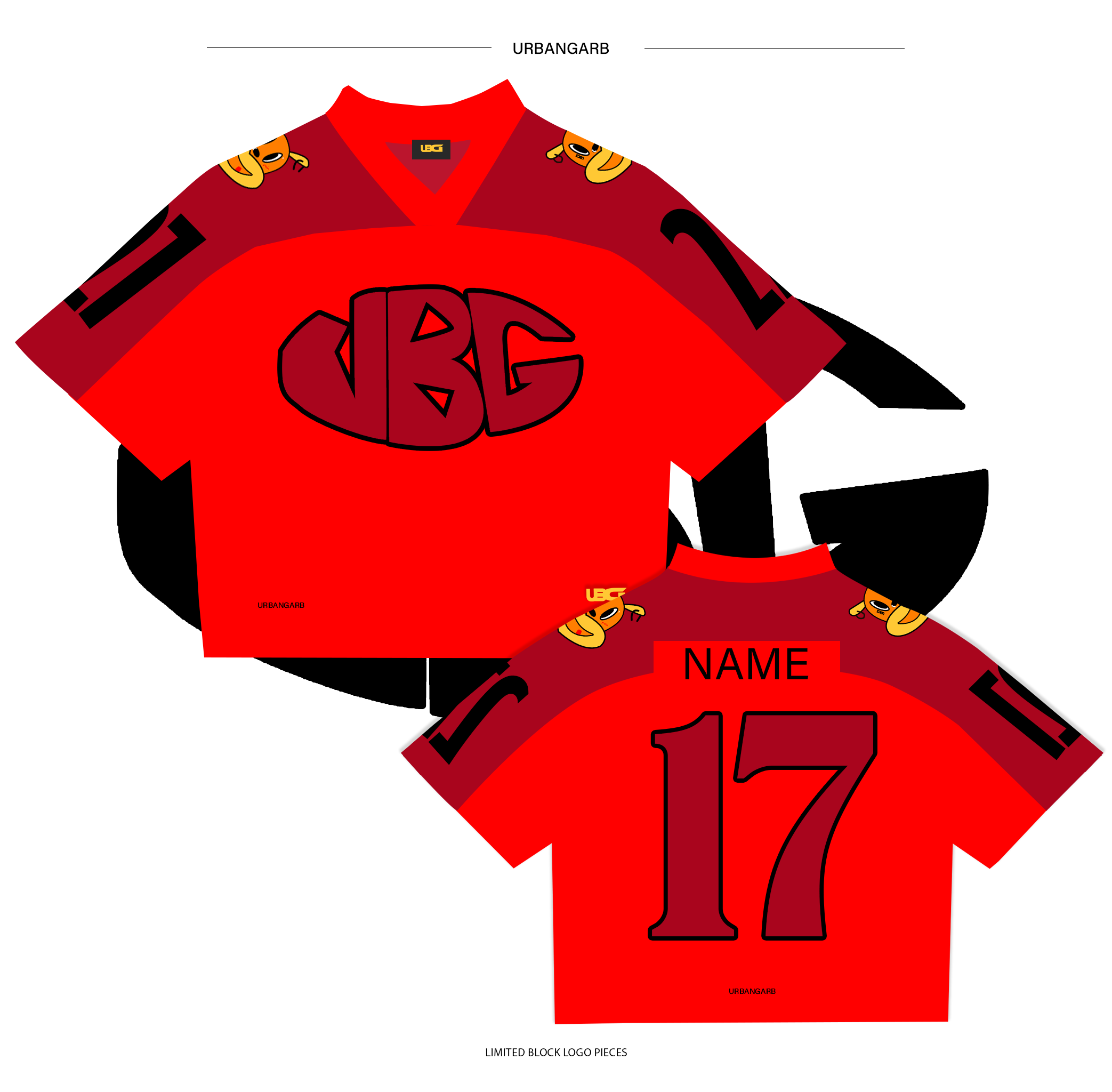 UBG block logo jersey